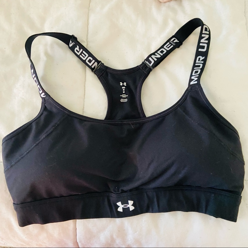 Under Armour Black Sports Bra Size Medium